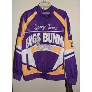 New‎ Mens Members Only Jacket Sz M Zip Front Looney Tunes Bugs Bunny